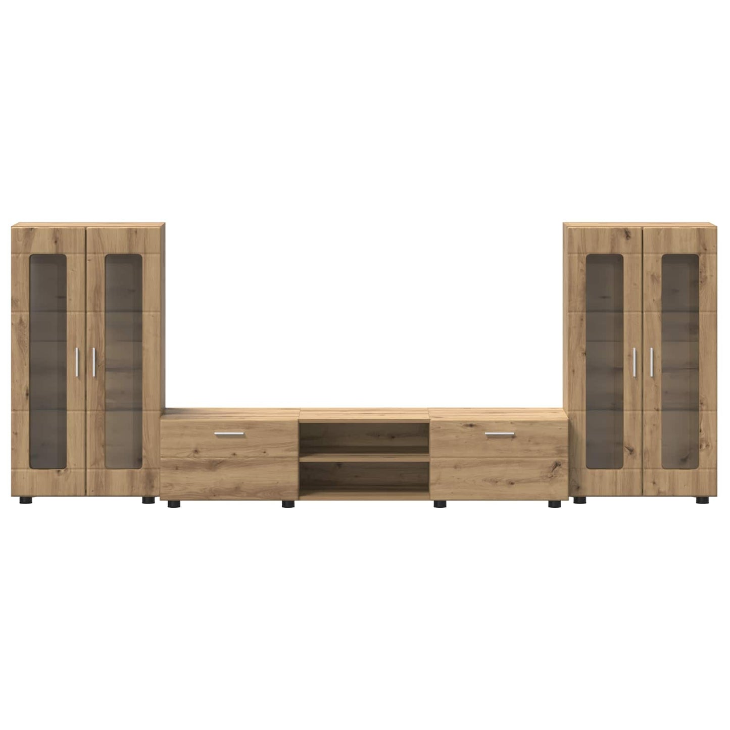 TV szekrény garnitúra FLORIN 3 pcs Artisan tölgy Szerelt Fa