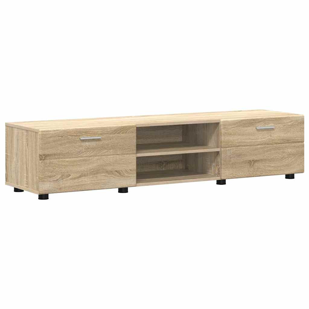 TV szekrény garnitúra FLORIN 3 pcs Sonoma tölgy Szerelt Fa