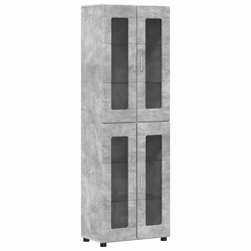 TV szekrény garnitúra fiókkal FLORIN 3 pcs Beton Szürke Faanyag