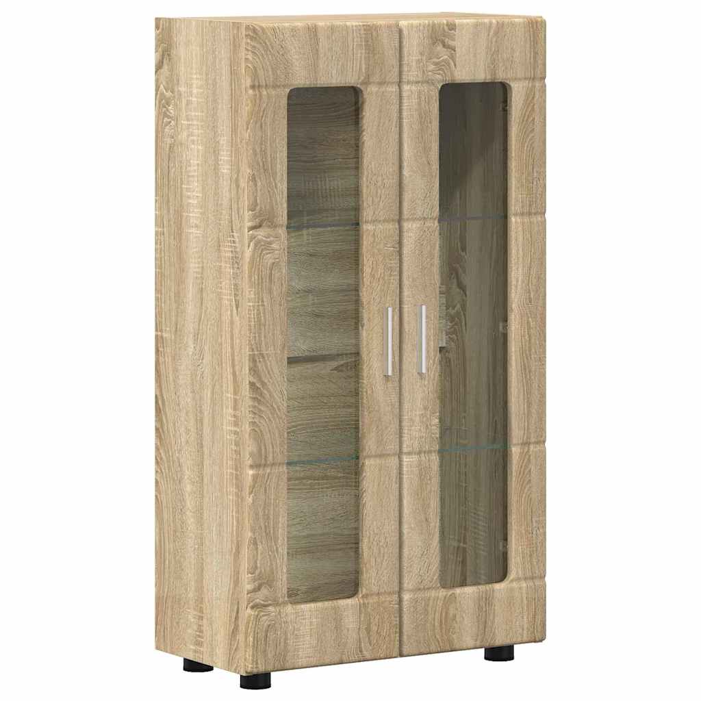 TV szekrény garnitúra fiókkal FLORIN 3 pcs Sonoma tölgy Faanyag