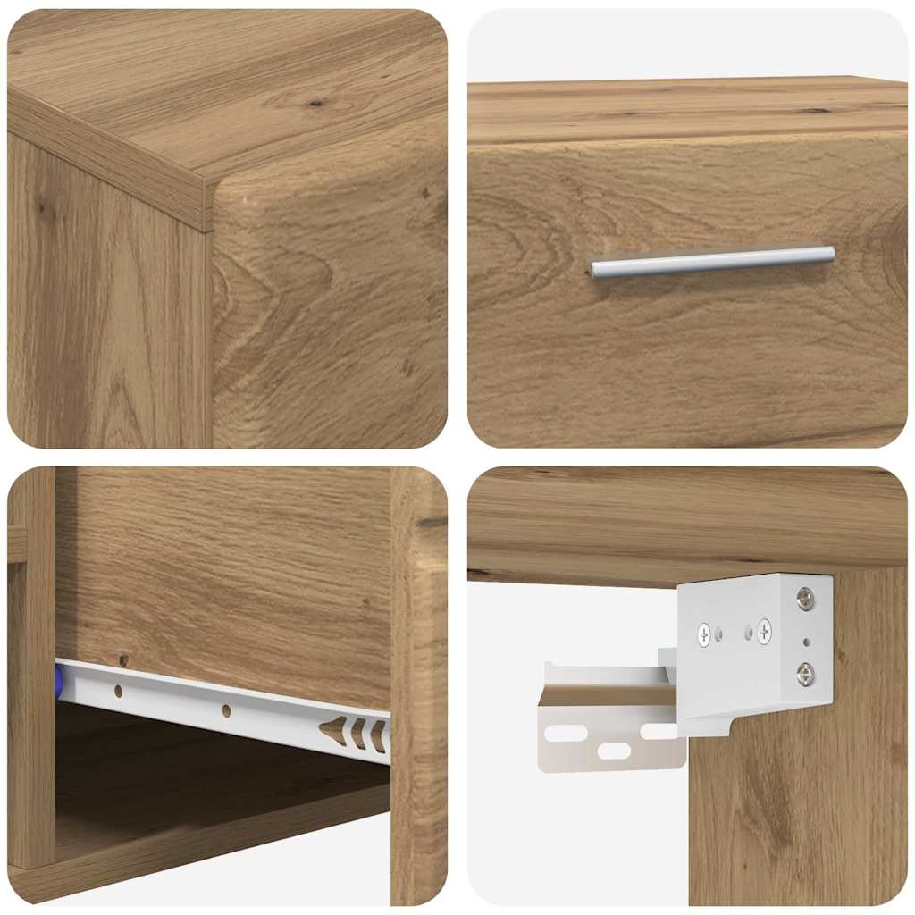 TV szekrény garnitúra FLORIN 3 pcs Artisan tölgy Szerelt Fa