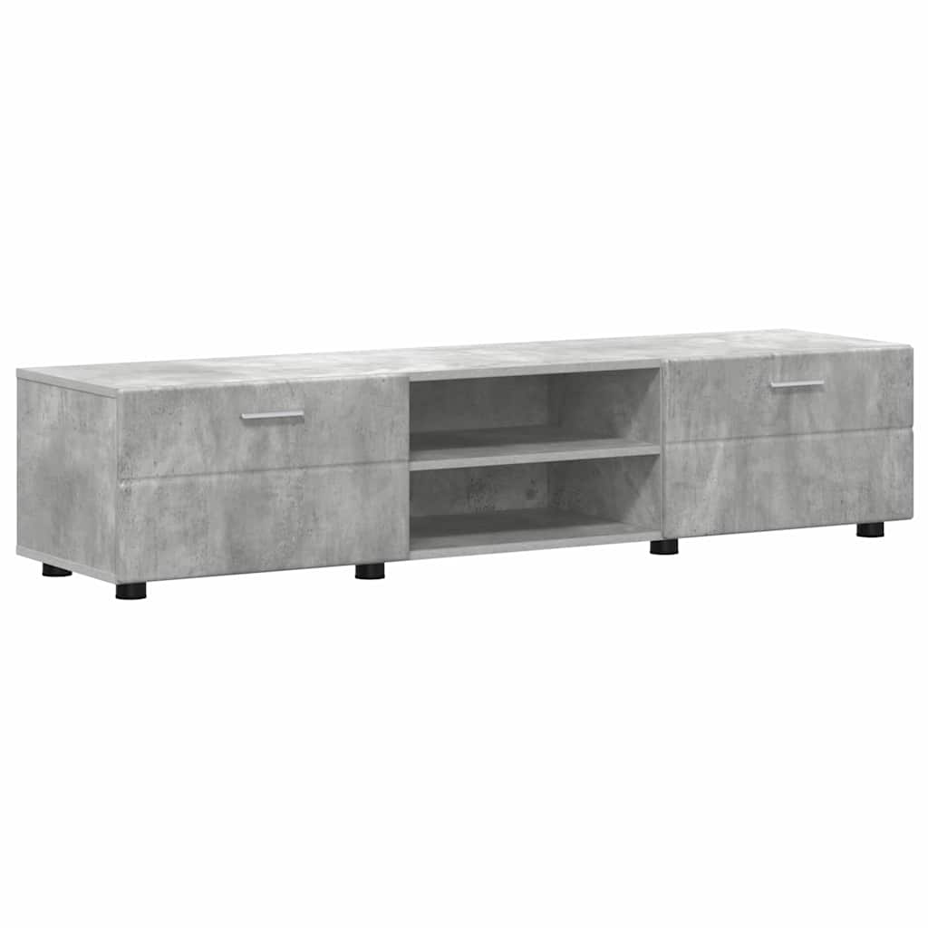 TV szekrény garnitúra fiókkal FLORIN 3 pcs Beton Szürke Faanyag