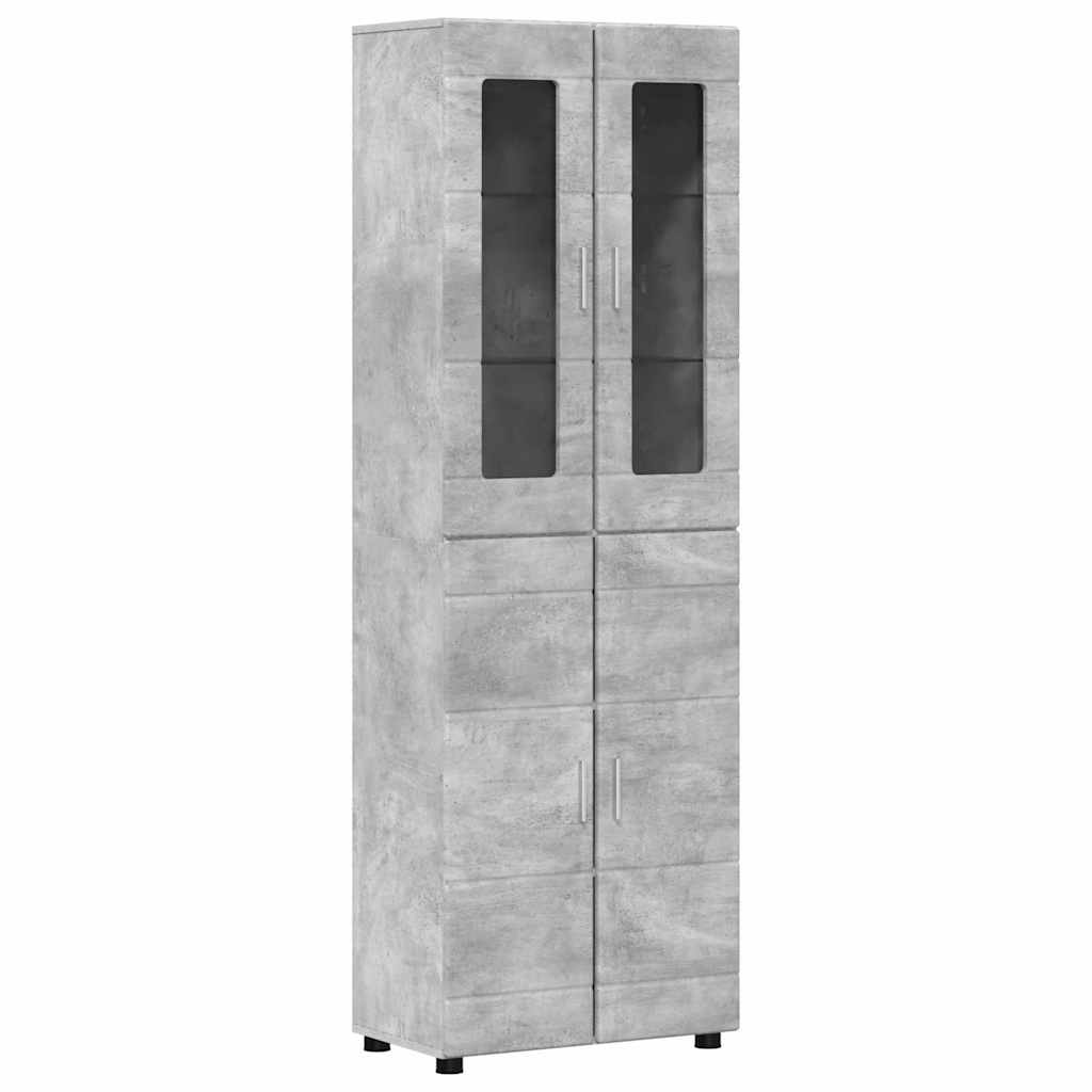 TV szekrény garnitúra fiókkal FLORIN 3 pcs Beton Szürke Faanyag