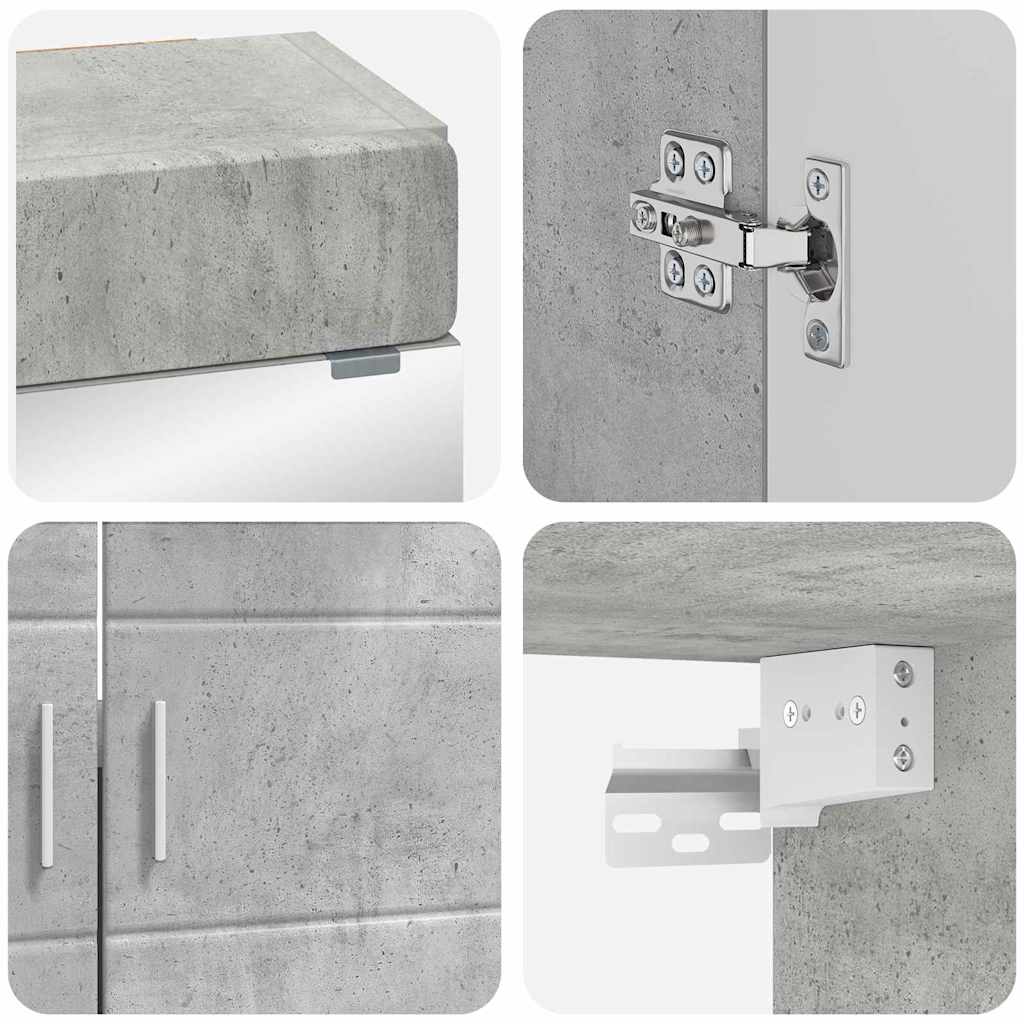 Fürdőszoba bútor szett TULUM 2 pcs Beton Szürke 60 x 34 x 63 cm