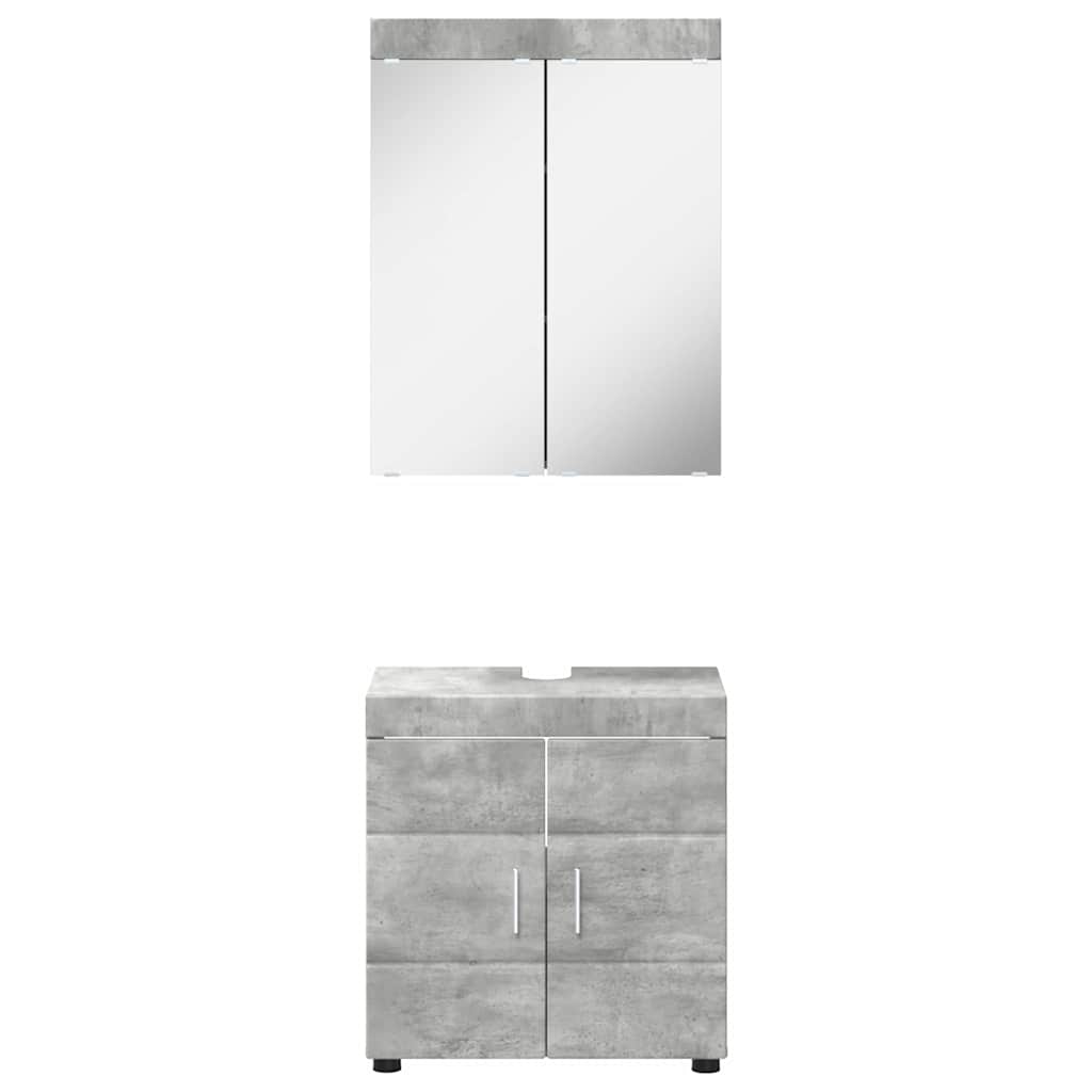 Fürdőszoba bútor szett TULUM 2 pcs Beton Szürke 60 x 34 x 63 cm
