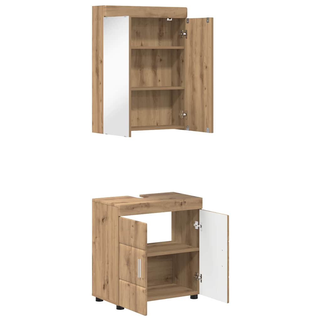Fürdőszoba bútor szett TULUM 2 pcs Artisan tölgy