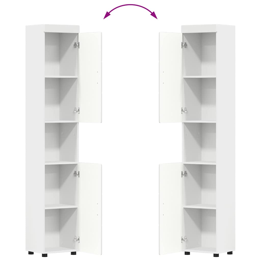 Fürdőszoba bútor szett TULUM 3 pcs Fehér 60 x 34 x 63 cm
