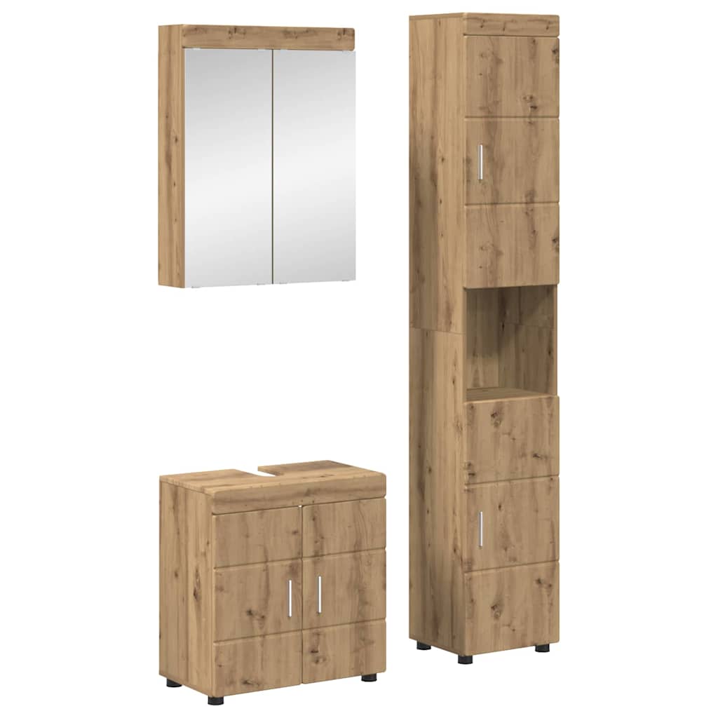 Fürdőszoba bútor szett TULUM 3 pcs Artisan tölgy