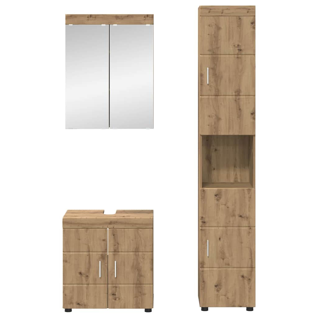 Fürdőszoba bútor szett TULUM 3 pcs Artisan tölgy