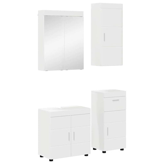 Fürdőszoba bútor szett TULUM 4 pcs Fehér 60 x 34 x 63 cm