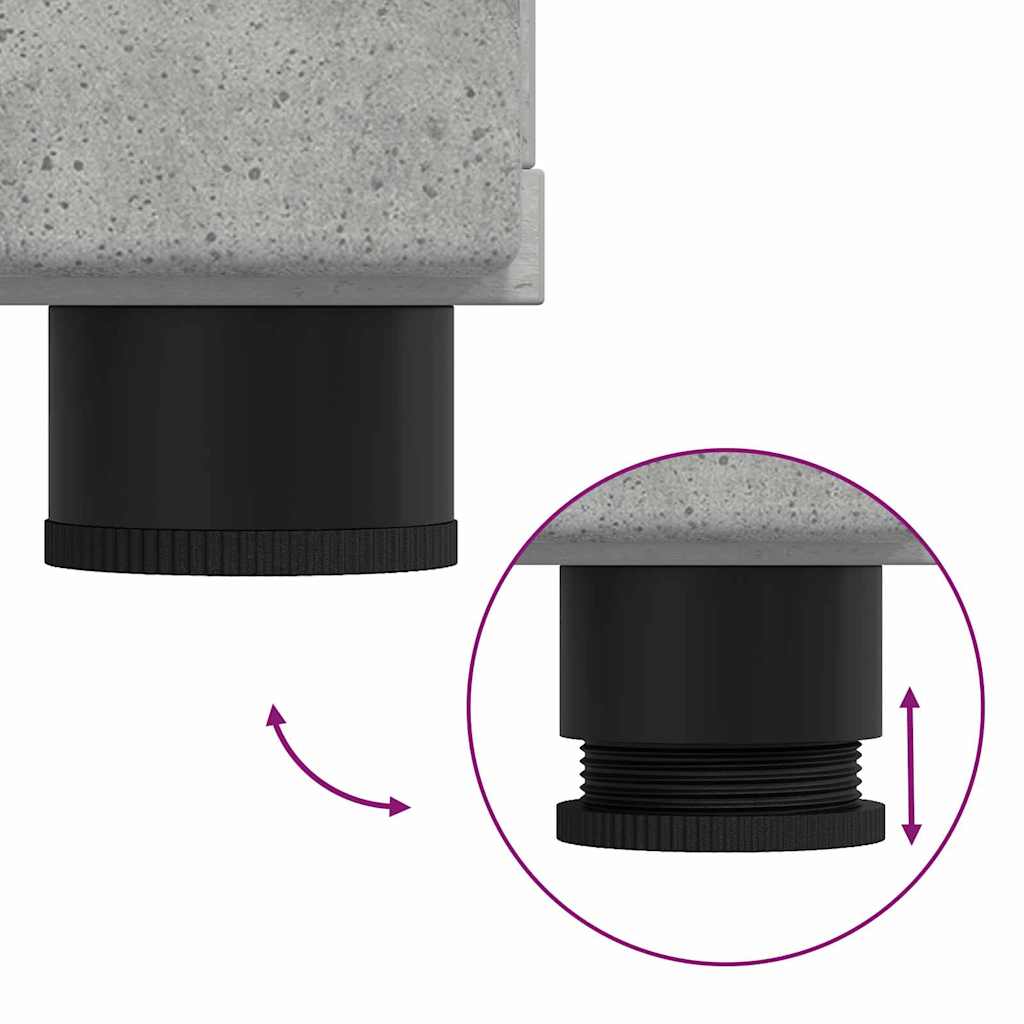 Fürdőszoba bútor szett TULUM 4 pcs Beton Szürke 60 x 34 x 63 cm