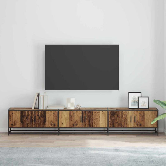 TV egységek 2 pcs Öreg fa 240 x 35 x 41 cm Faanyag