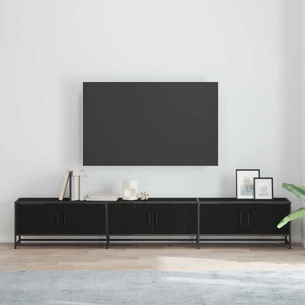 TV egységek 240 x 35 x 41 cm Fekete tölgy Szerelt fa