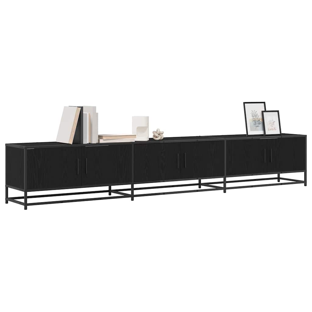 TV egységek 240 x 35 x 41 cm Fekete tölgy Szerelt fa