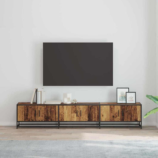 TV egységek 2 pcs Öreg fa 210 x 35 x 41 cm Faanyag