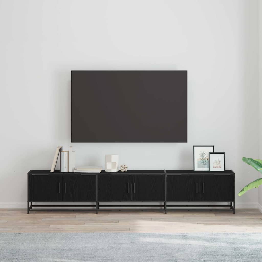 TV egységek 210 x 35 x 41 cm Fekete tölgy Szerelt fa