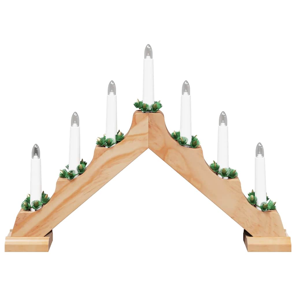 Karácsonyi gyertya híd 3 db 7 LED Meleg fehér 39.5 x 5 x 29 cm