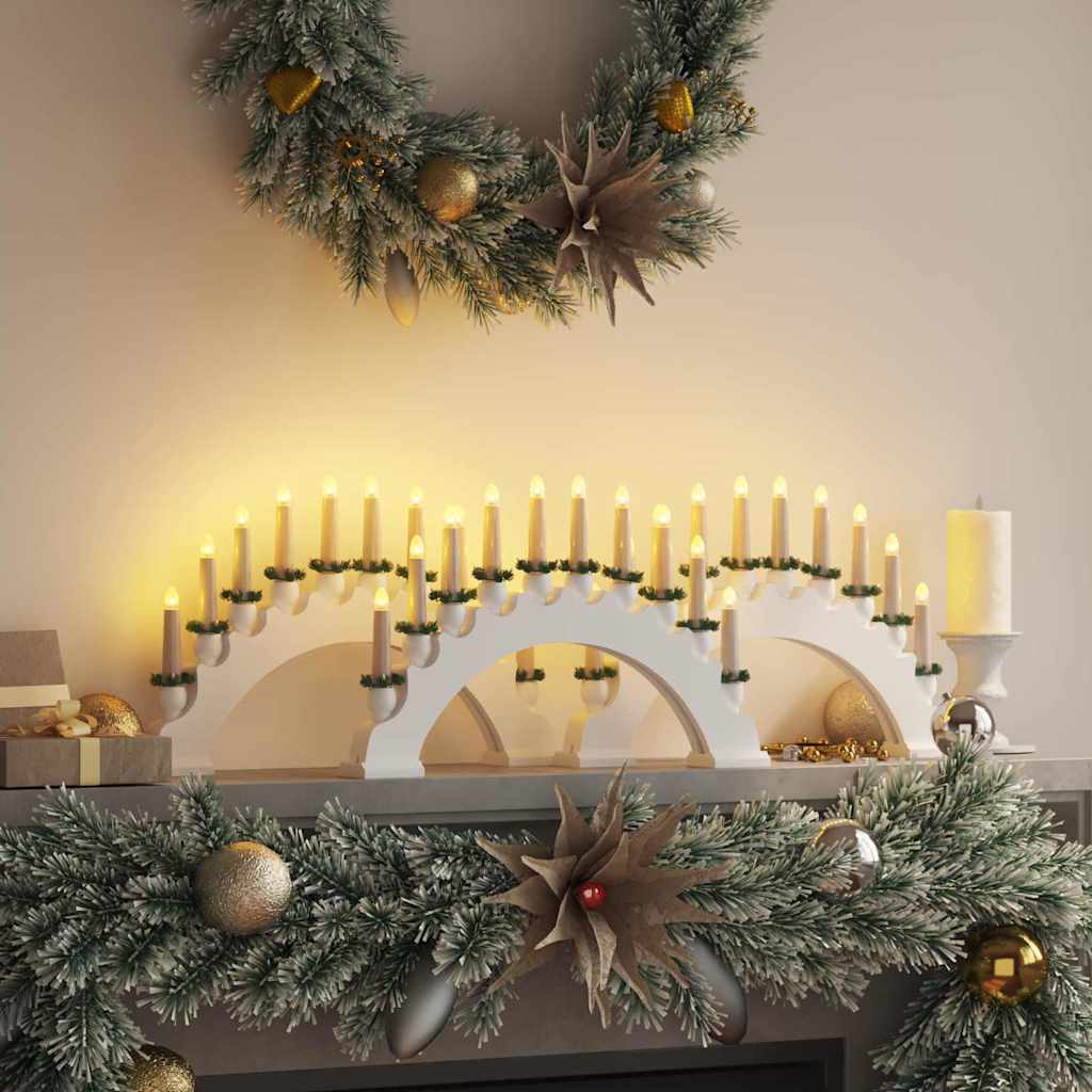 Karácsonyi gyertyatartó ív 10 LED gyertyával 3 db LED