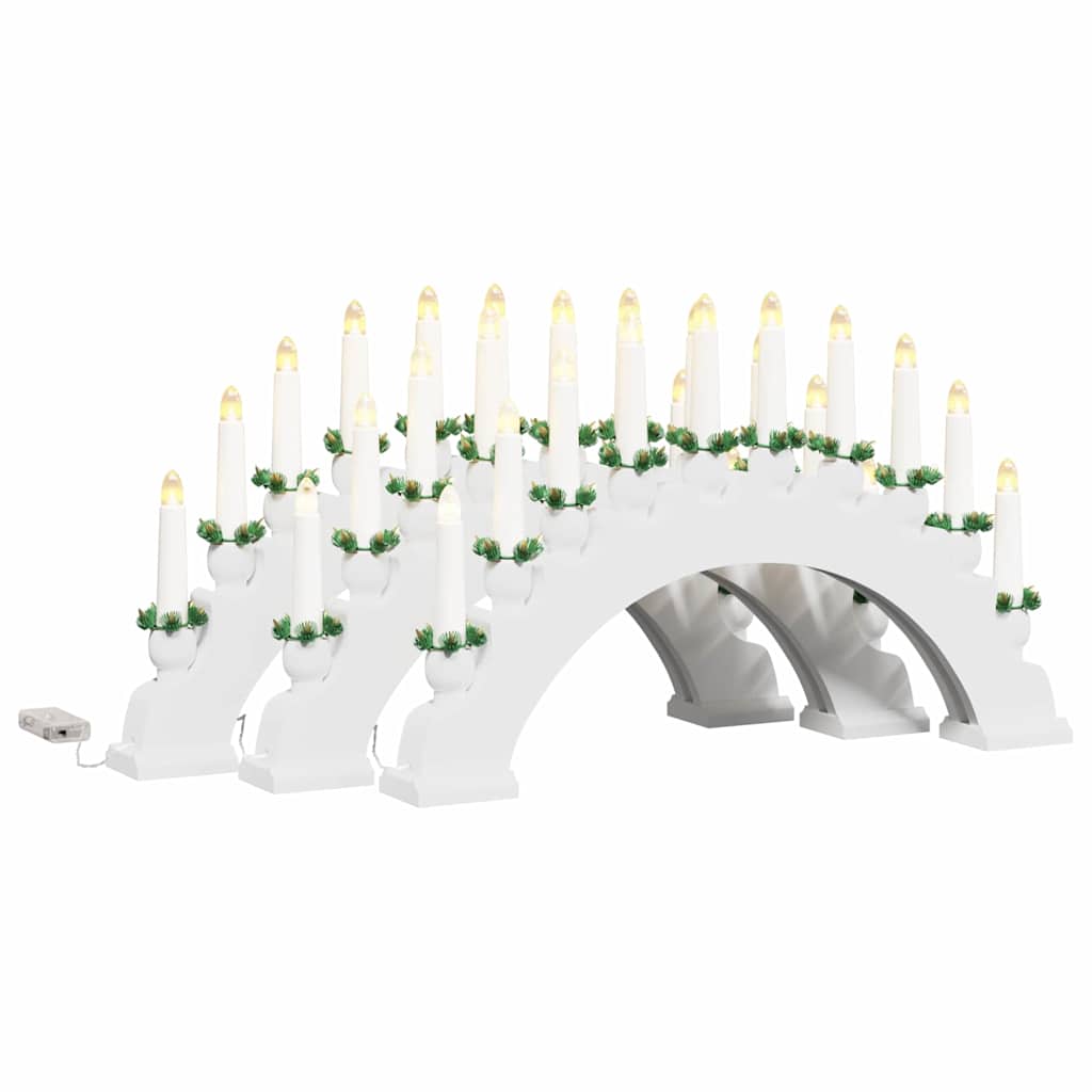 Karácsonyi gyertyatartó ív 10 LED gyertyával 3 db LED