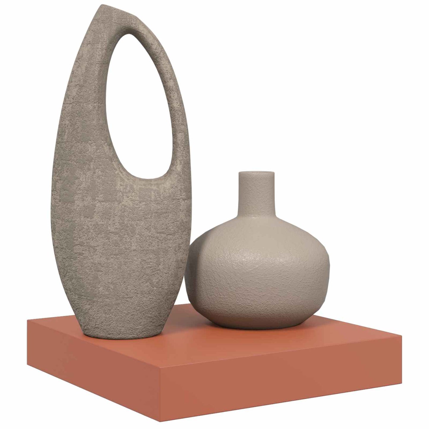 Falpolc Falra szerelhető Piros 23 x 23,5 x 3,8 cm Szerelt Fa