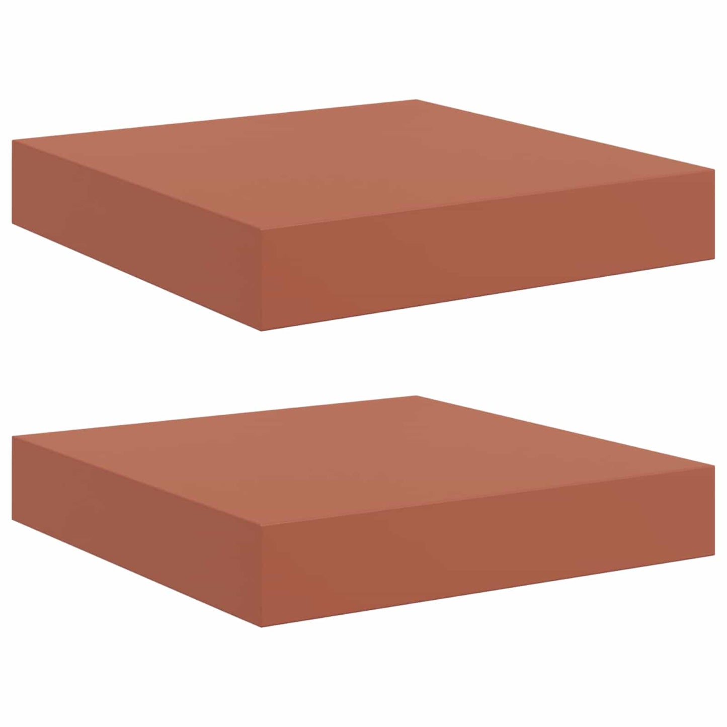 Falpolc Falra szerelhető 2 pcs Piros 23 x 23,5 x 3,8 cm