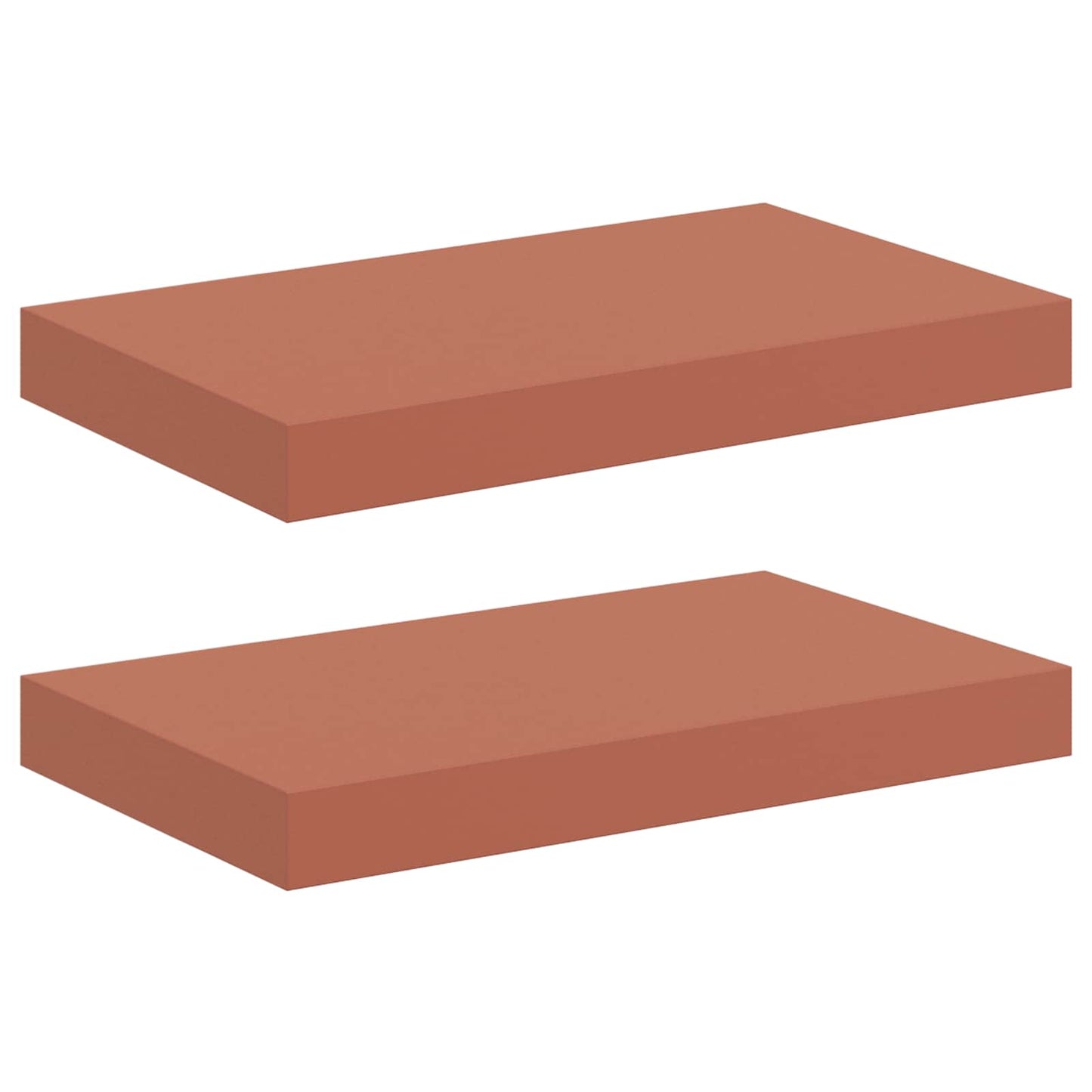 Falpolc Falra szerelhető 2 pcs Piros 40 x 23,5 x 4 cm Faanyag