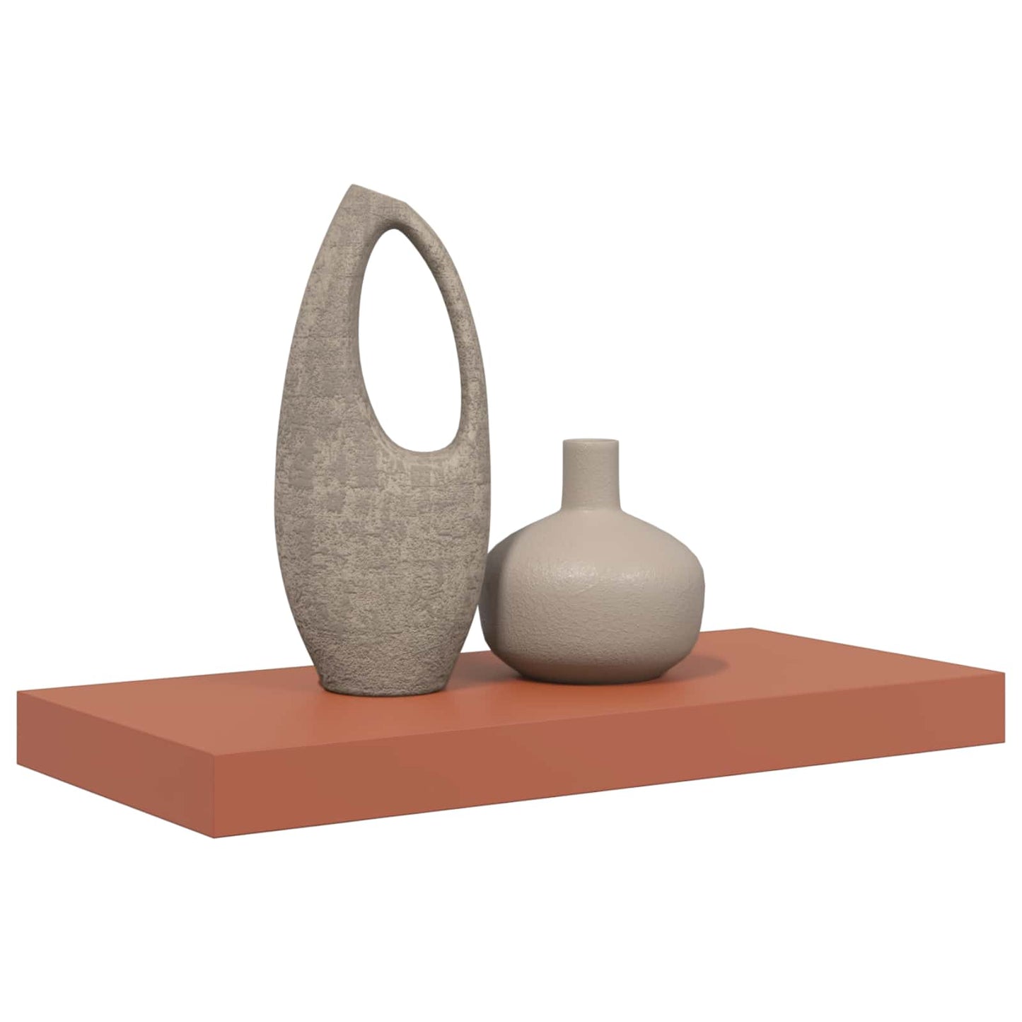 Falpolc Falra szerelhető Piros 50 x 23,5 x 3,8 cm Szerelt Fa