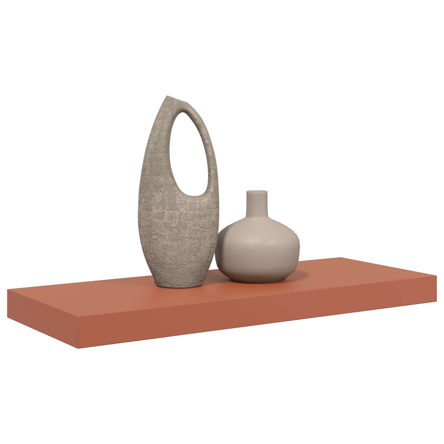 Falpolc Falra szerelhető Piros 60 x 23,5 x 3,8 cm Szerelt Fa