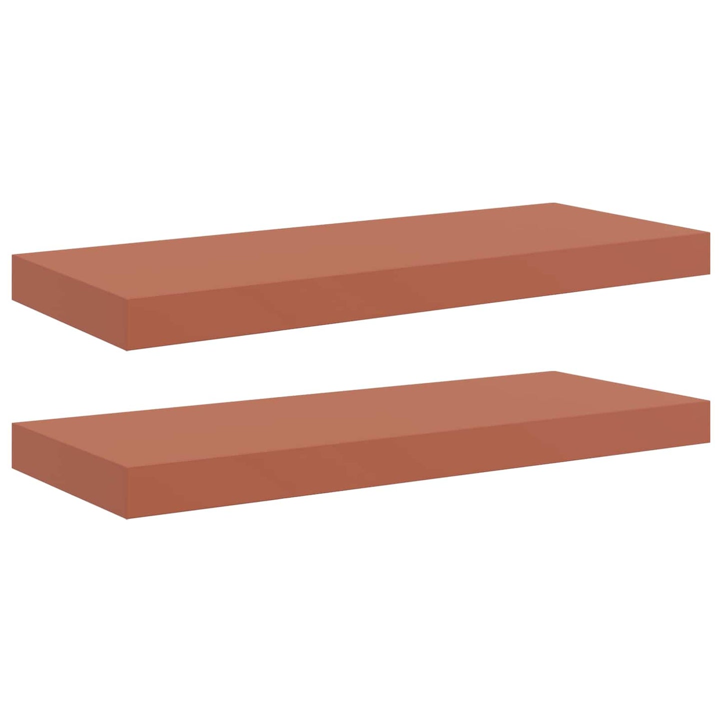 Falpolc Falra szerelhető 2 pcs Piros 60 x 23,5 x 3,8 cm