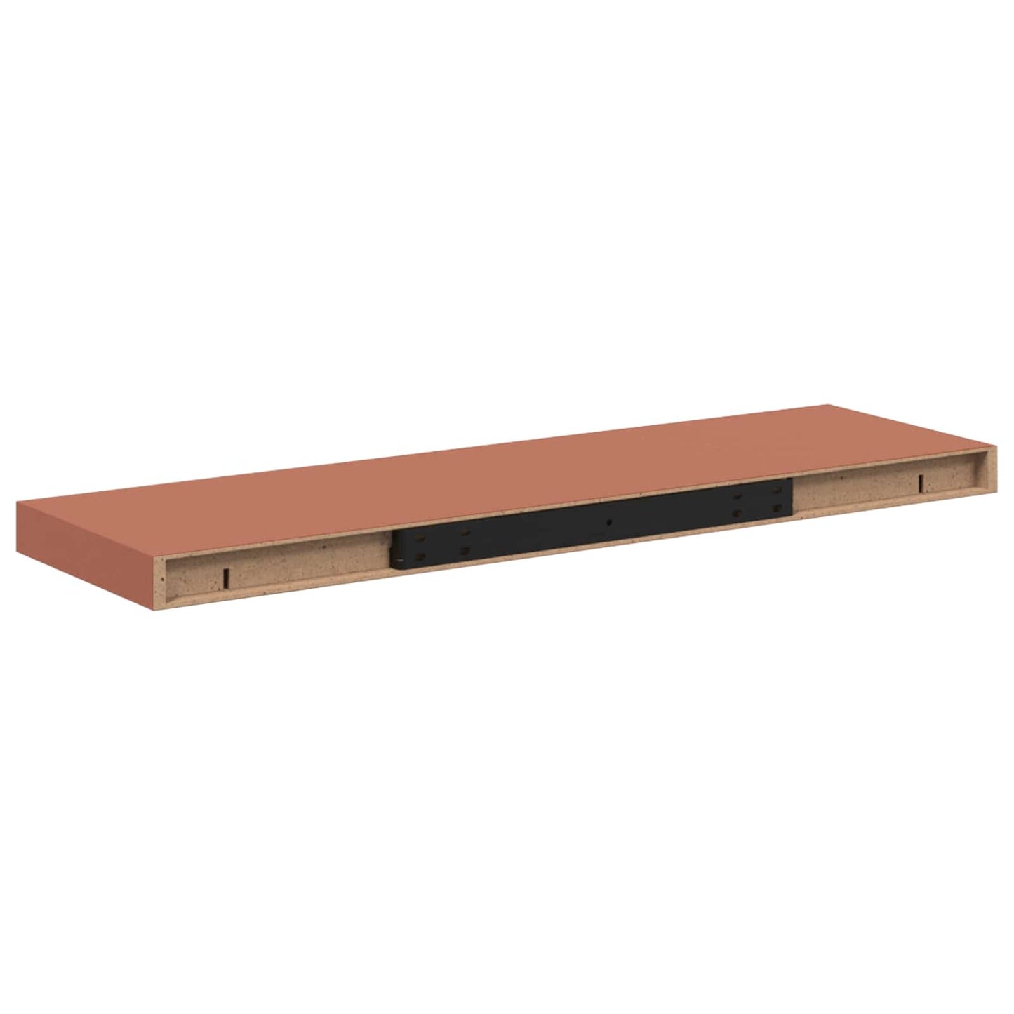 Falpolc Falra szerelhető Piros 90 x 23,5 x 3,8 cm Szerelt Fa