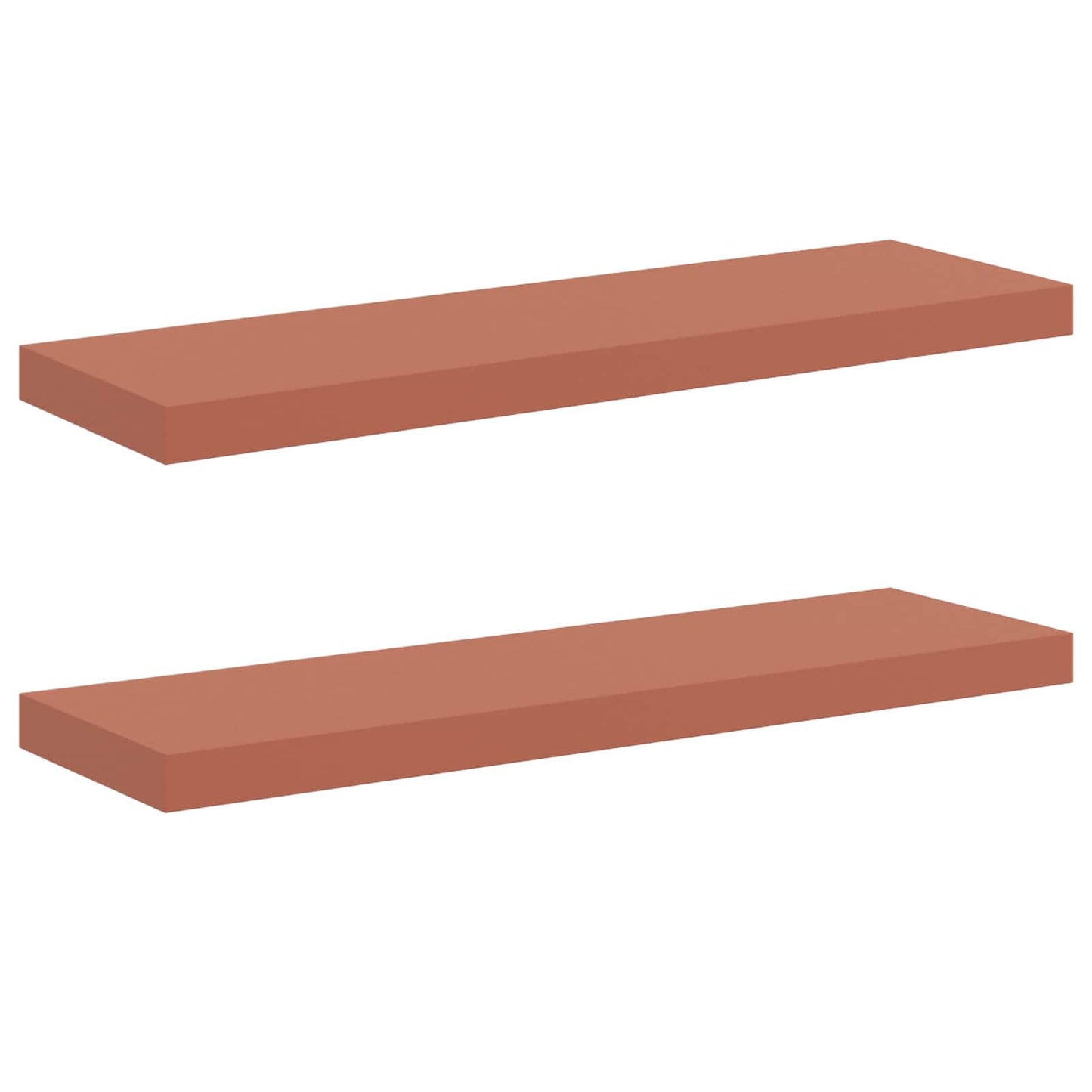 Falpolc Falra szerelhető 2 pcs Piros 90 x 23,5 x 3,8 cm