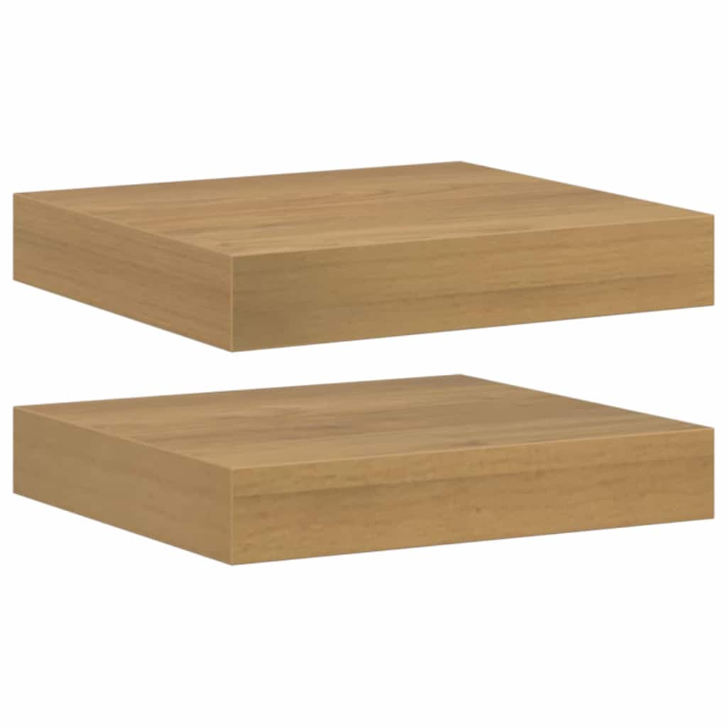 Falpolc Falra szerelhető 2 pcs Barna 23 x 23,5 x 3,8 cm
