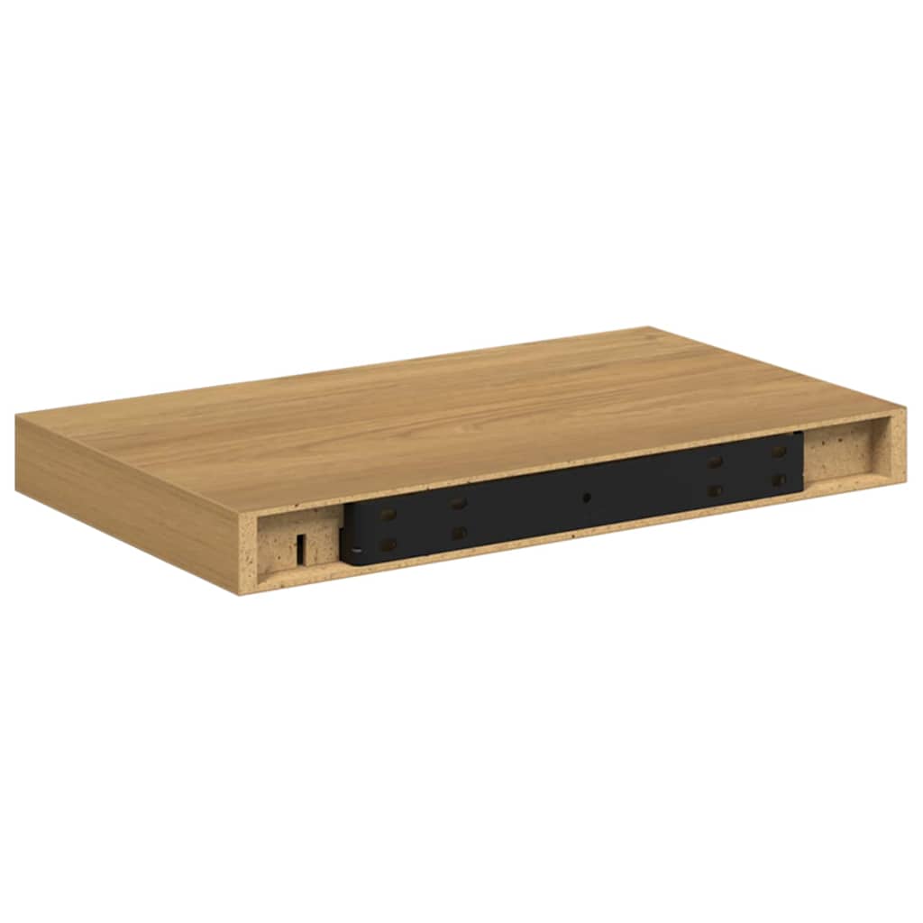 Falpolc Falra szerelhető 4 pcs Barna 40 x 23,5 x 4 cm Faanyag