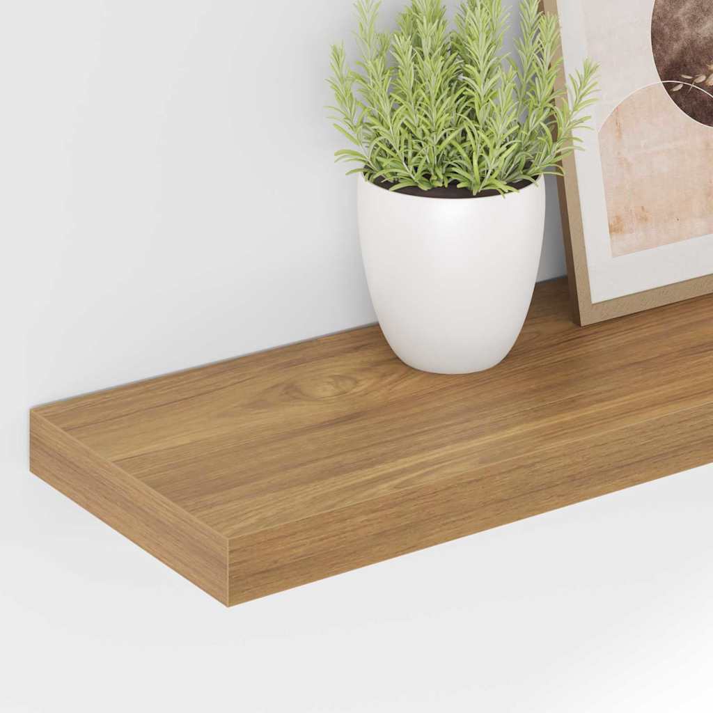 Falpolc 4 db Barna 50 x 23,5 x 3,8 cm Szerelt Fa