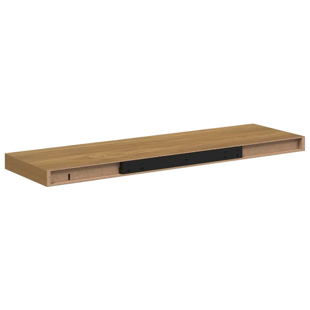 Falpolc Falra szerelhető Barna 80 x 23,5 x 3,8 cm Szerelt Fa