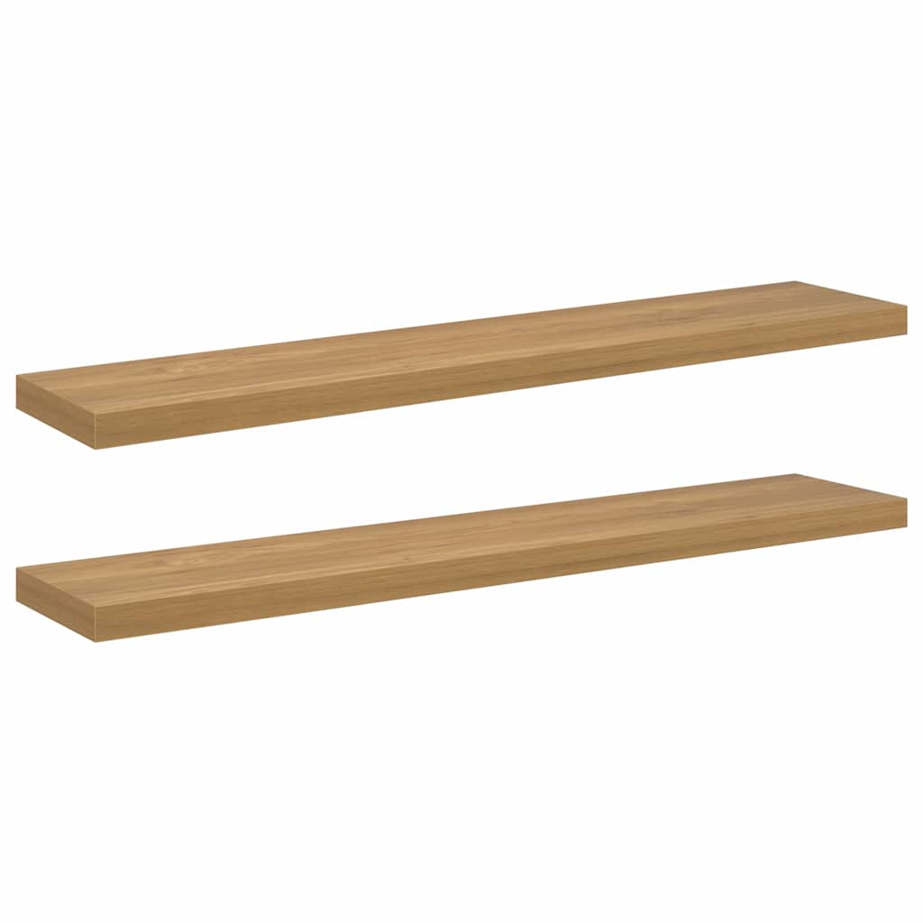 Falpolc Falra szerelhető 2 db Barna 120 x 23,5 x 3,8 cm