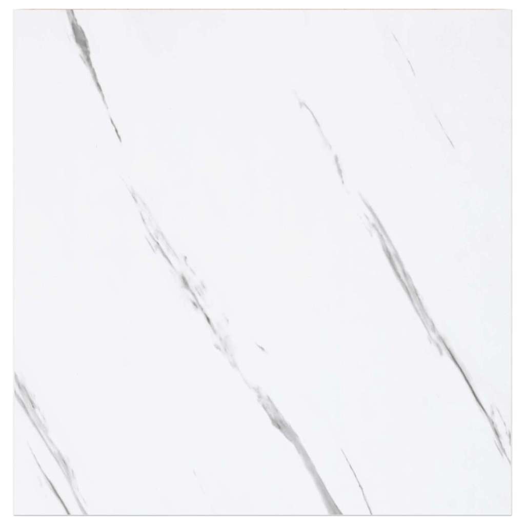 Falpolc Falra szerelhető 2 pcs Fehér márvány 23 x 23,5 x 3,8 cm
