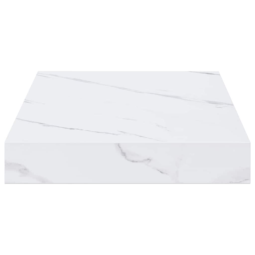 Falpolc Falra szerelhető 4 pcs Fehér márvány 40 x 23,5 x 3,8 cm