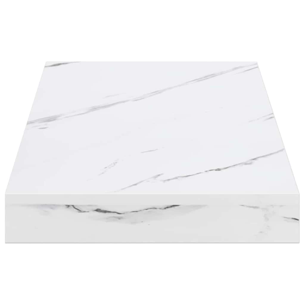 Falpolc Falra szerelhető 4 pcs Fehér márvány 50 x 23,5 x 3,8 cm