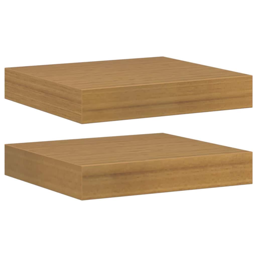 Falpolc Falra szerelhető 2 pcs Bézs 23 x 23,5 x 3,8 cm