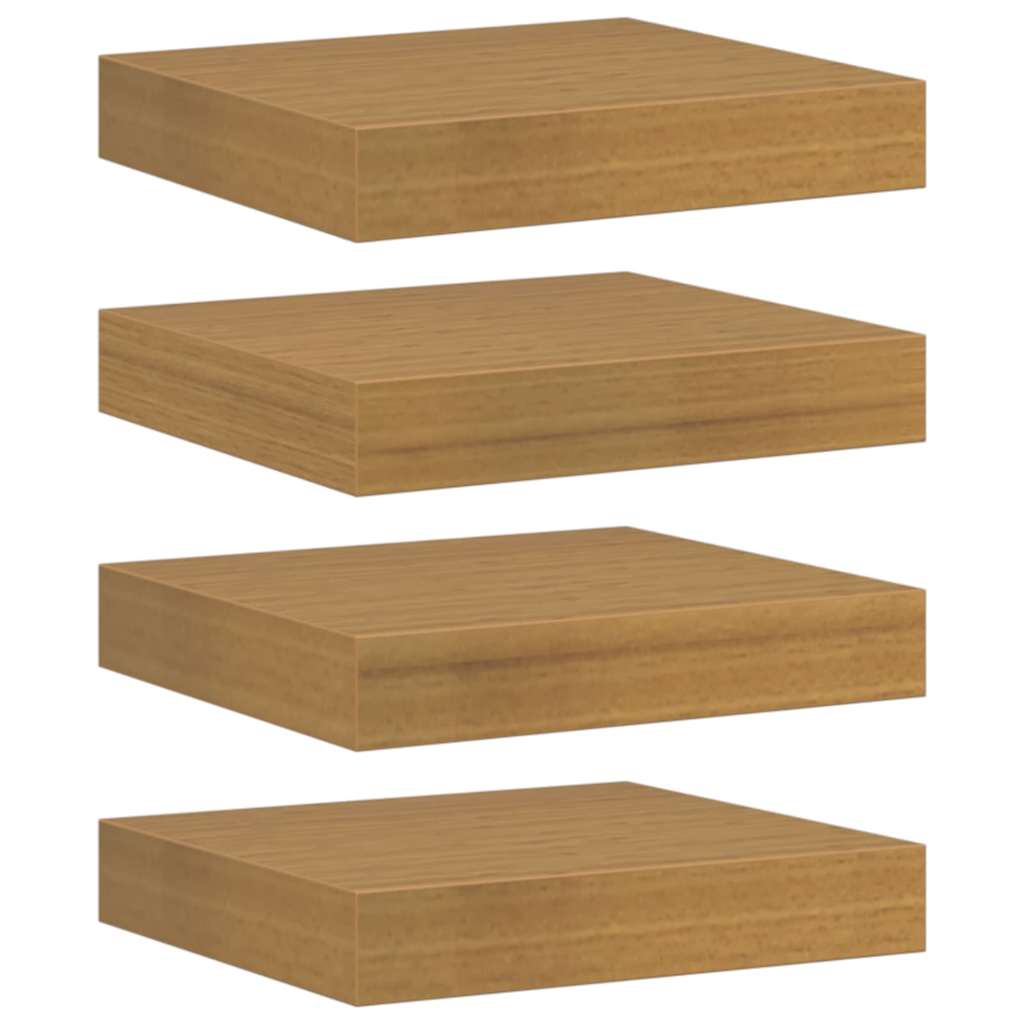 Falpolc Falra szerelhető 4 pcs Bézs 23 x 23,5 x 3,8 cm