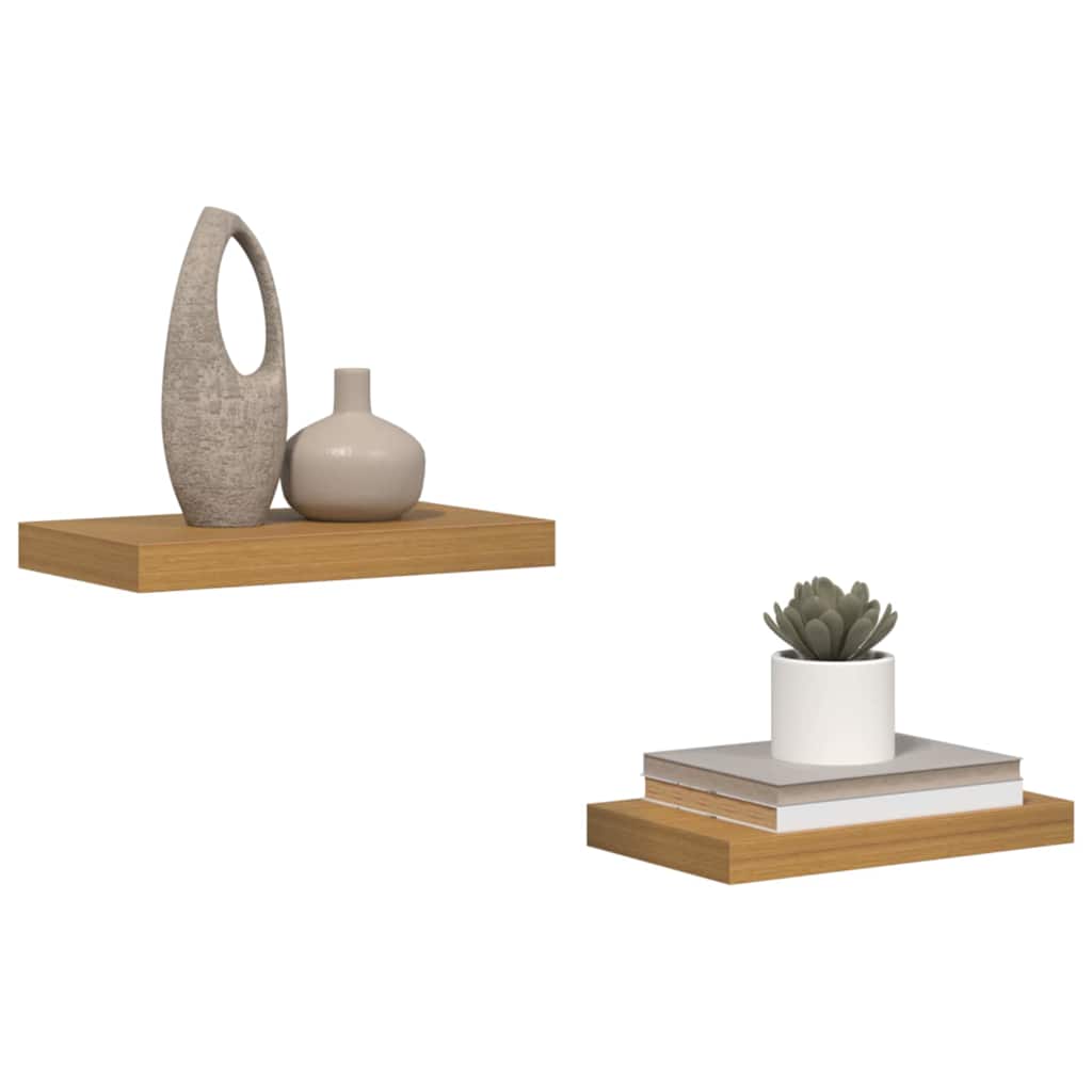 Falpolc Falra szerelhető 2 pcs Bézs 40 x 23,5 x 3,8 cm