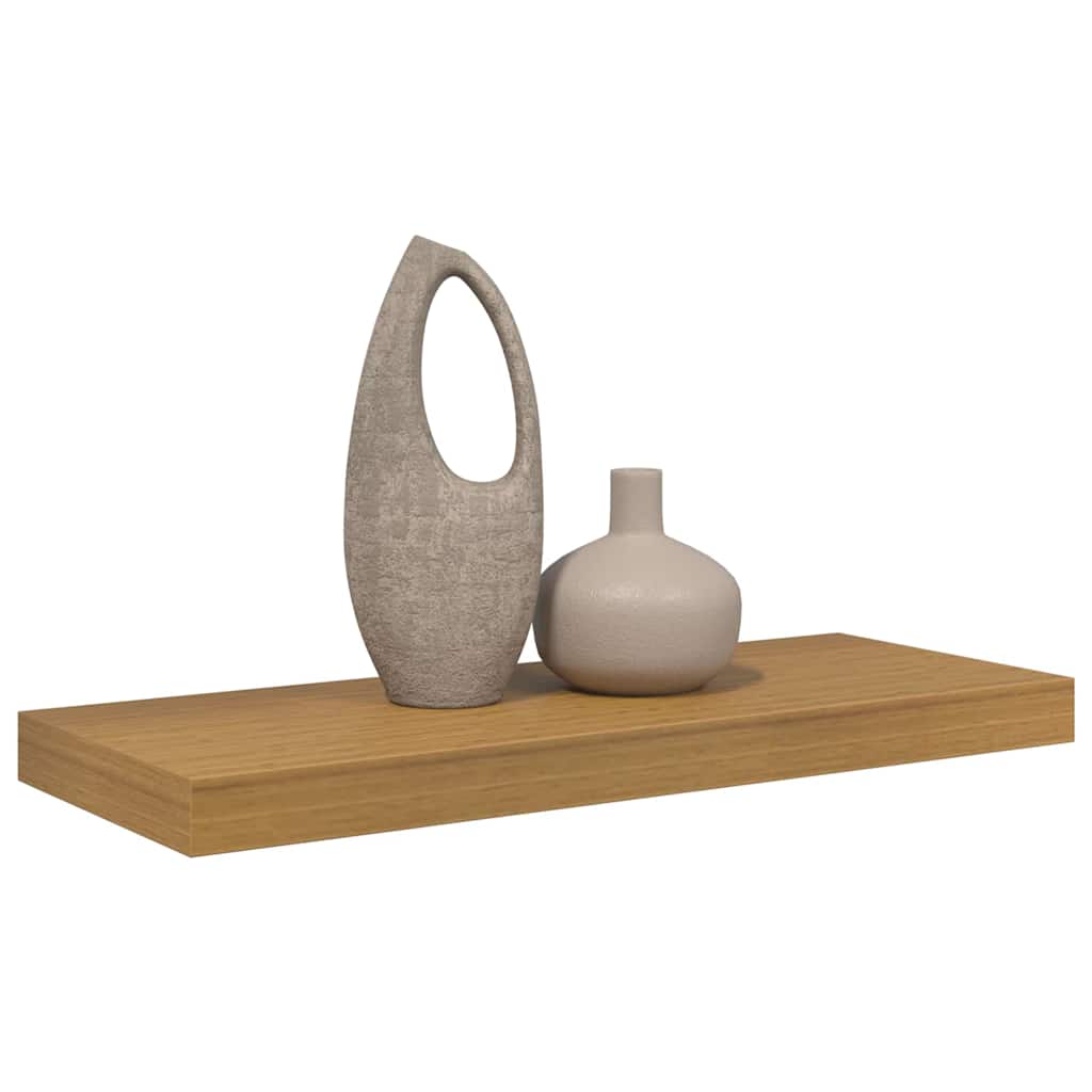 Falpolc Falra szerelhető Bézs 60 x 23,5 x 3,8 cm Szerelt Fa