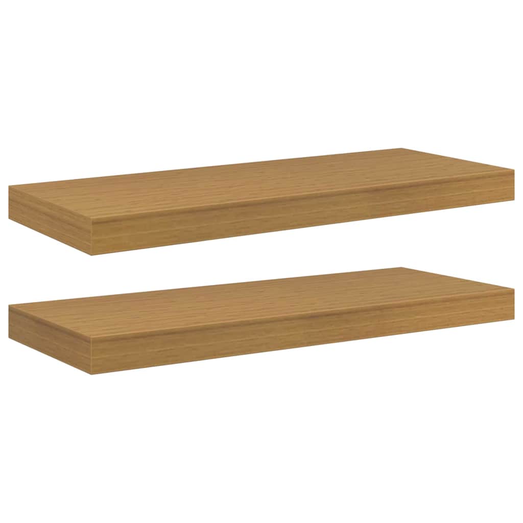 Falpolc Falra szerelhető 2 pcs Bézs 60 x 23,5 x 3,8 cm