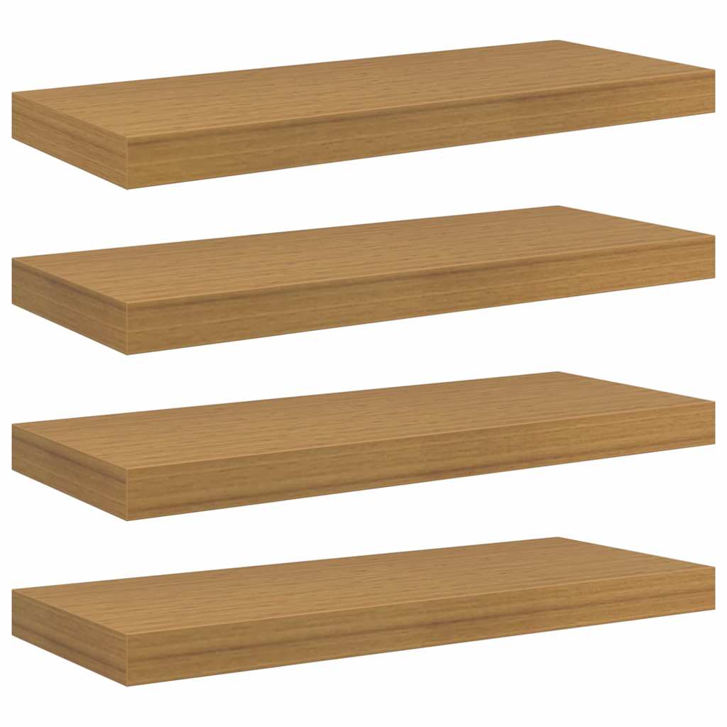 Falpolc Falra szerelhető 4 pcs Bézs 60 x 23,5 x 3,8 cm