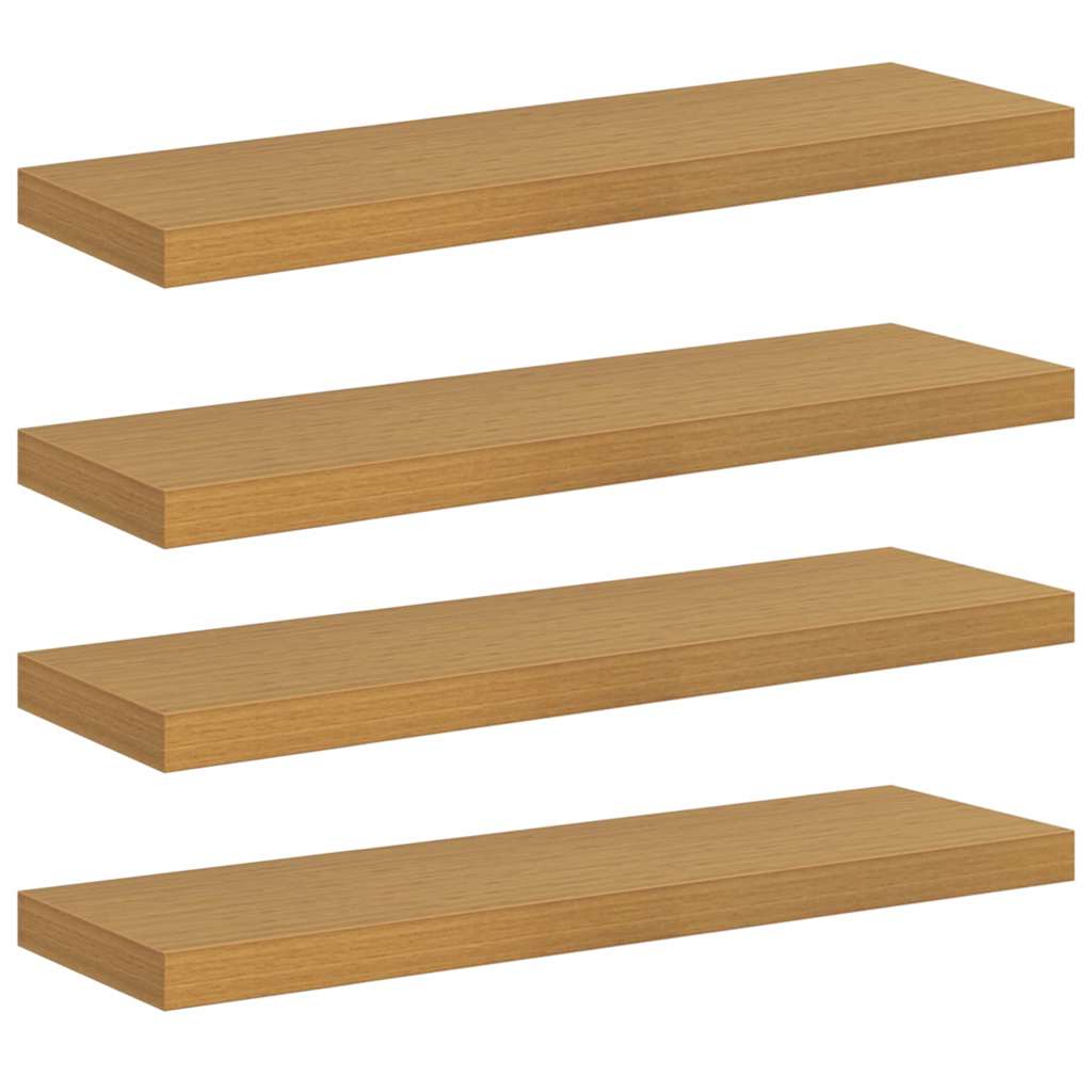Falpolc Falra szerelhető 4 pcs Bézs 80 x 23,5 x 3,8 cm