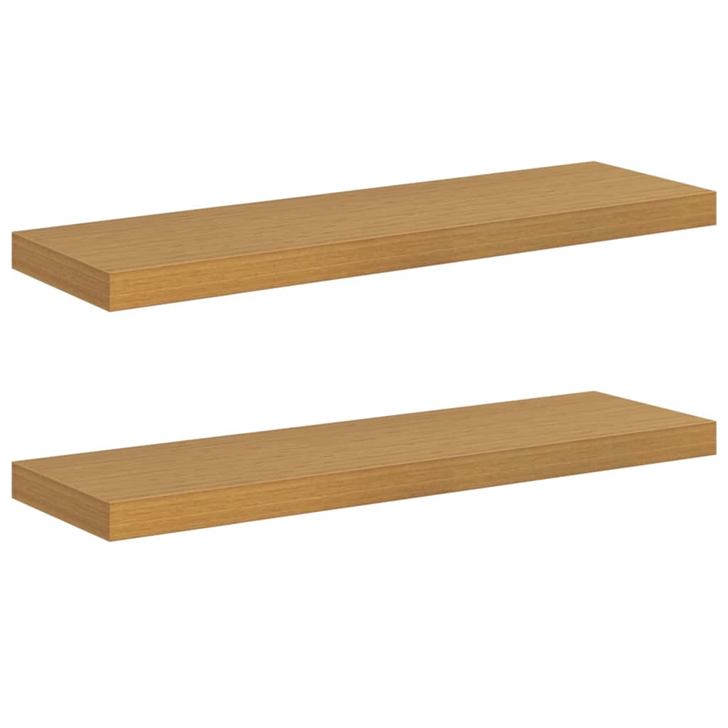 Falpolc Falra szerelhető 2 pcs Bézs 90 x 23,5 x 3,8 cm
