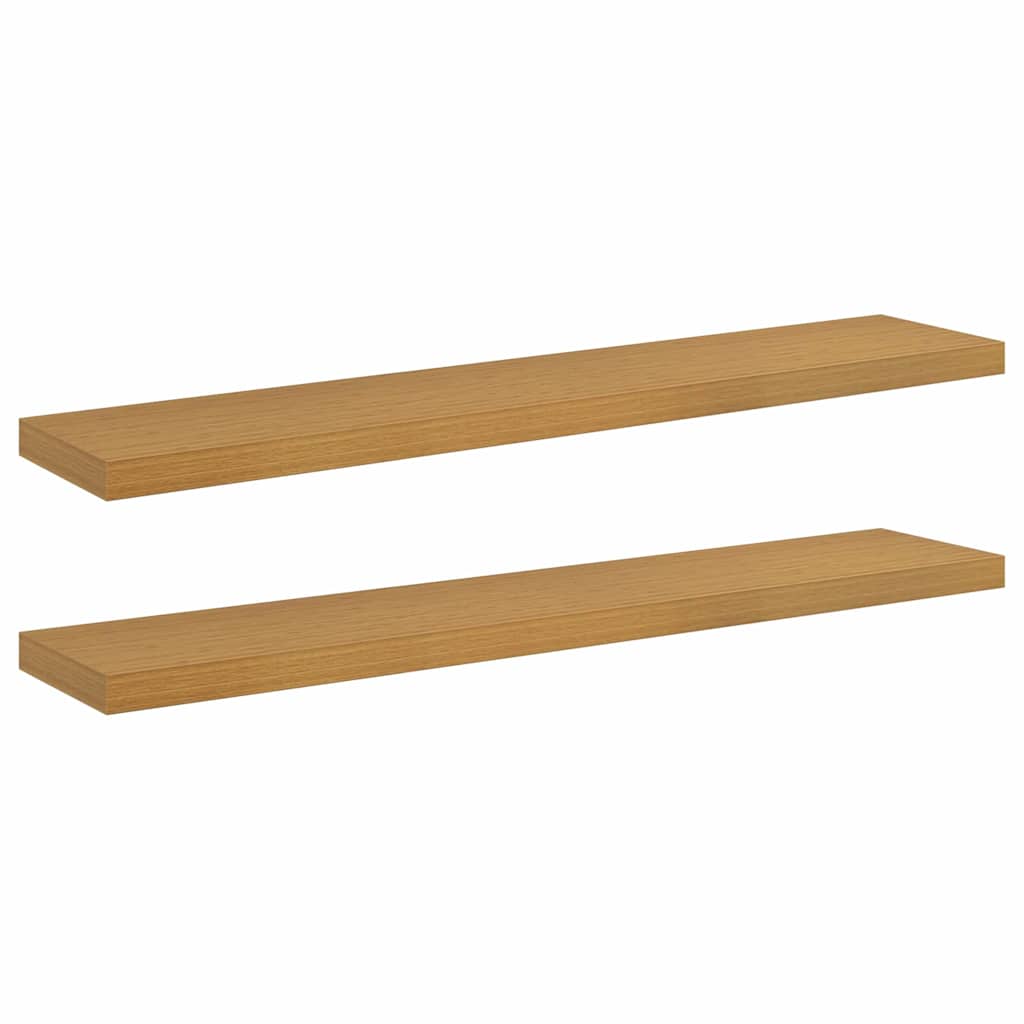 Falpolc Falra szerelhető 2 pcs Bézs 120 x 23,5 x 3,8 cm