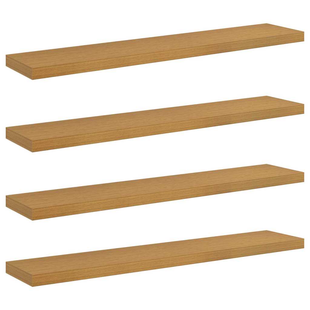 Falpolc Falra szerelhető 4 pcs Bézs 120 x 23,5 x 3,8 cm
