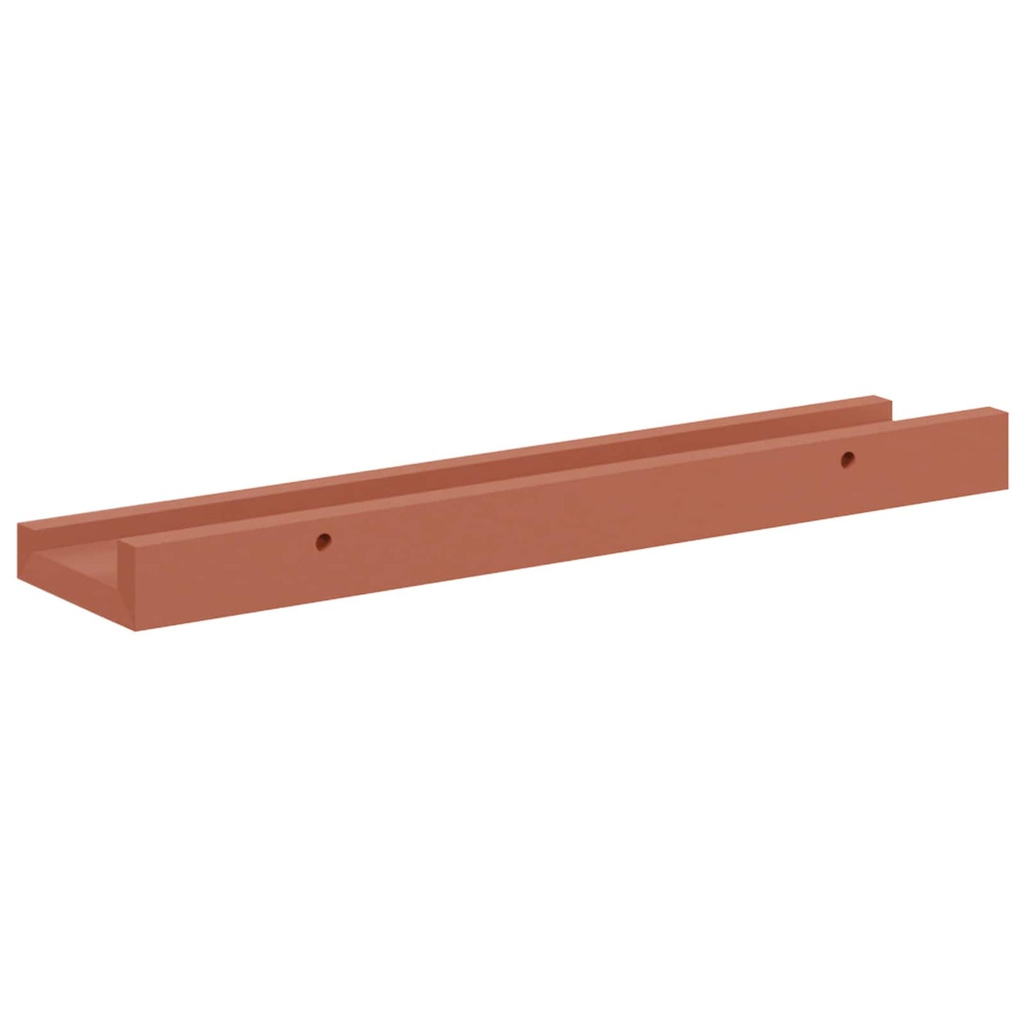 Falpolc Falra szerelhető 2 db Piros 40 x 9 x 3 cm Szerelt Fa